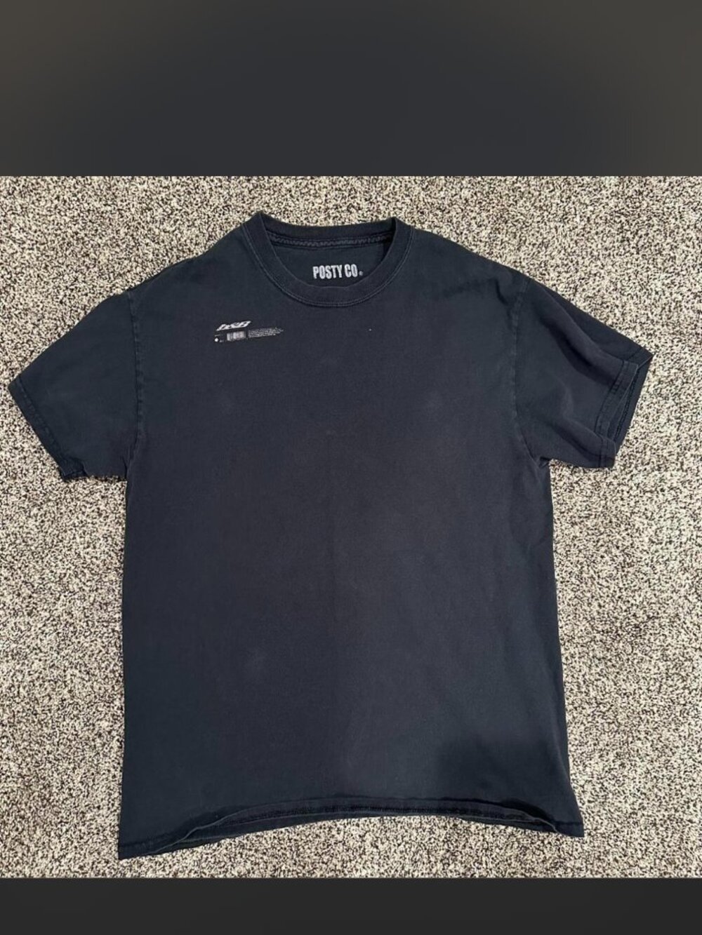 Post Malone People Men's Black and Navy T-shirt - M S